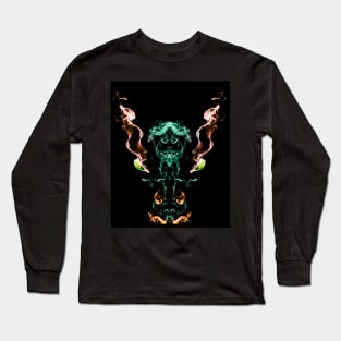 Abstract smoke trail creation of a mystical horse Long Sleeve T-Shirt